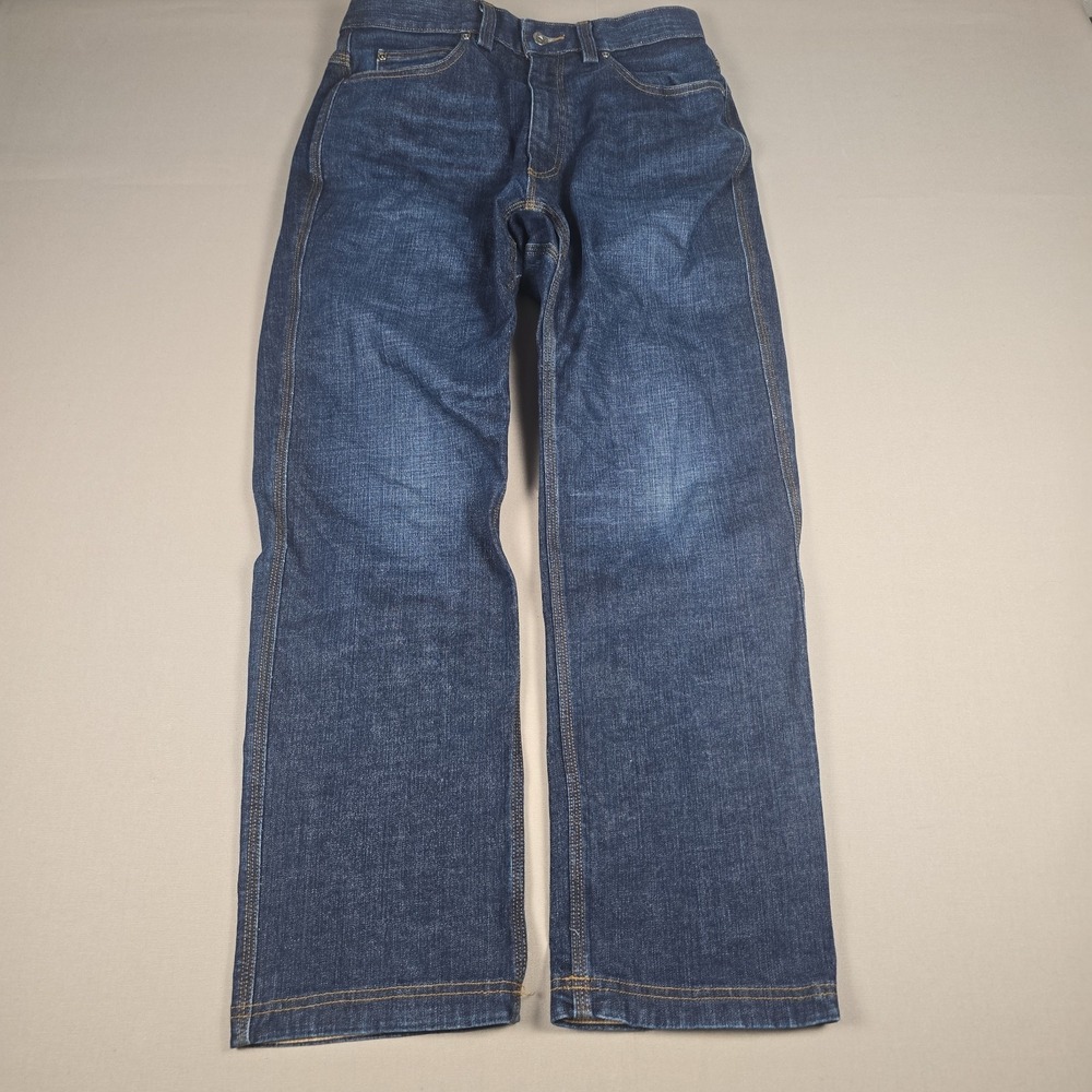 Duluth Trading Co Flex Ballroom Jeans Mens 32x30 Relaxed Fit Dark Wash Denim